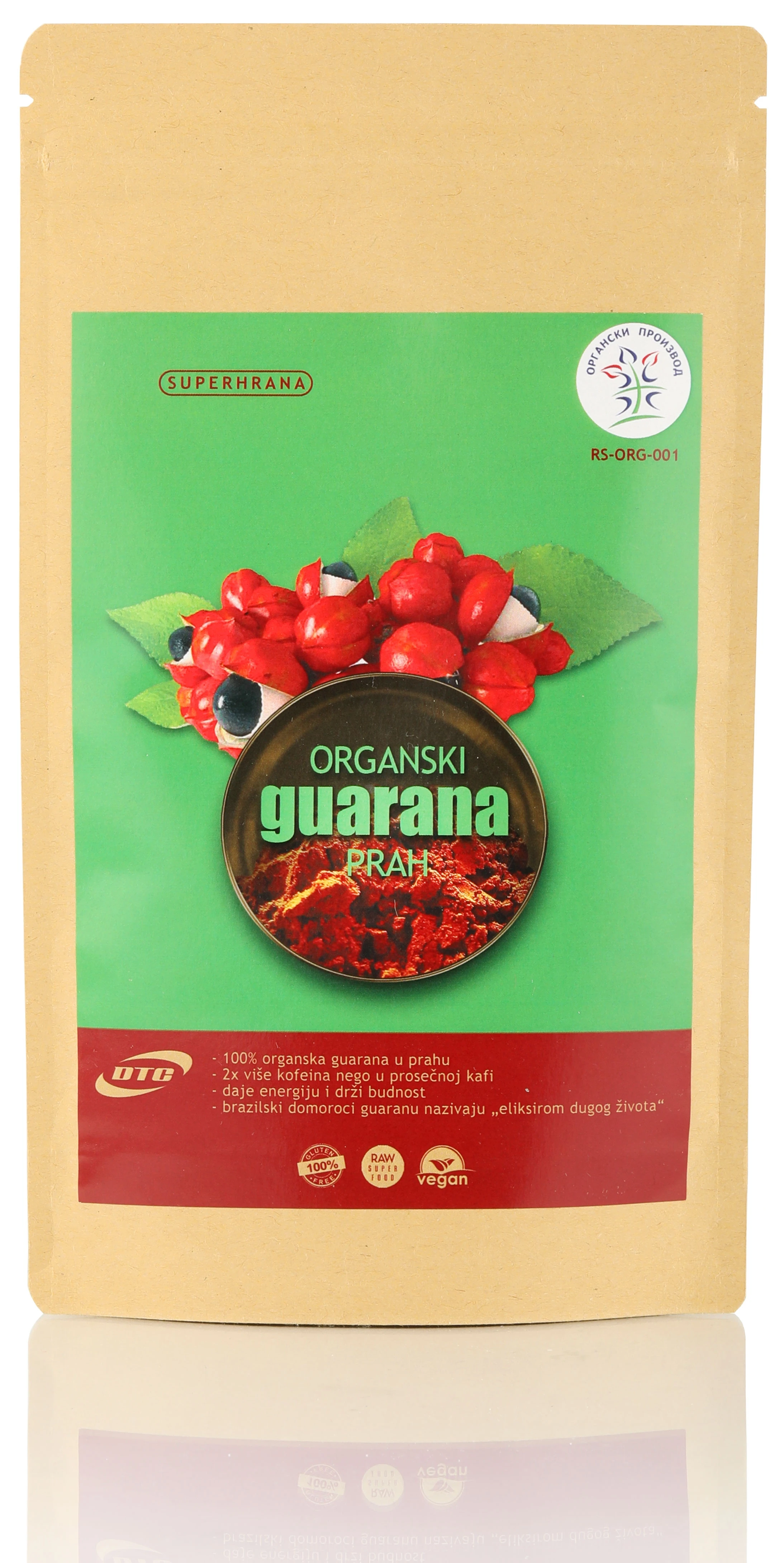 Guarana u prahu (organski proizvod) 100 g Superhrana